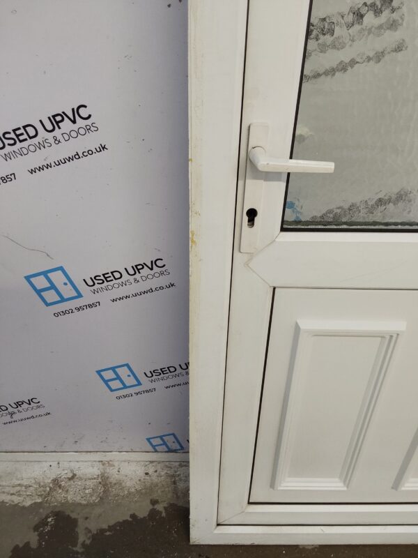 Used White Upvc Back Door 915mm x 2050mm 0584 - Image 10