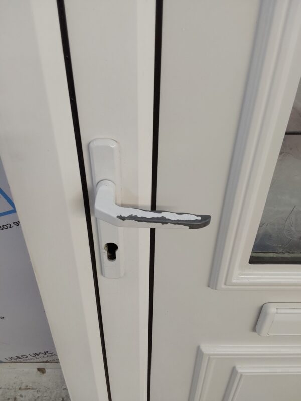 Used White Upvc Front Door And Side Panel 1520mm x 2035mm DS015 - Image 7