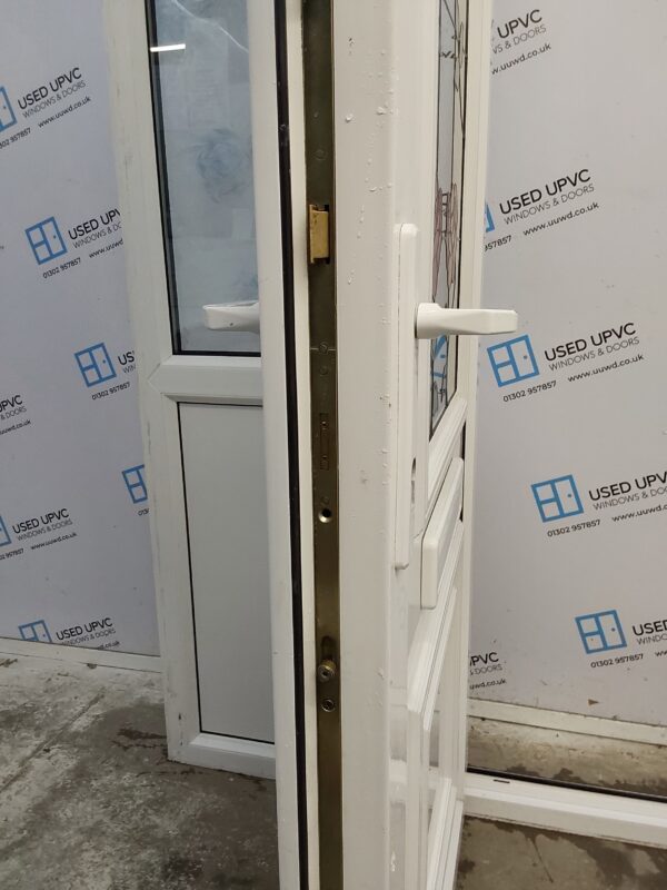 Used White Upvc Front Door And Side Panel 1520mm x 2035mm DS015 - Image 5