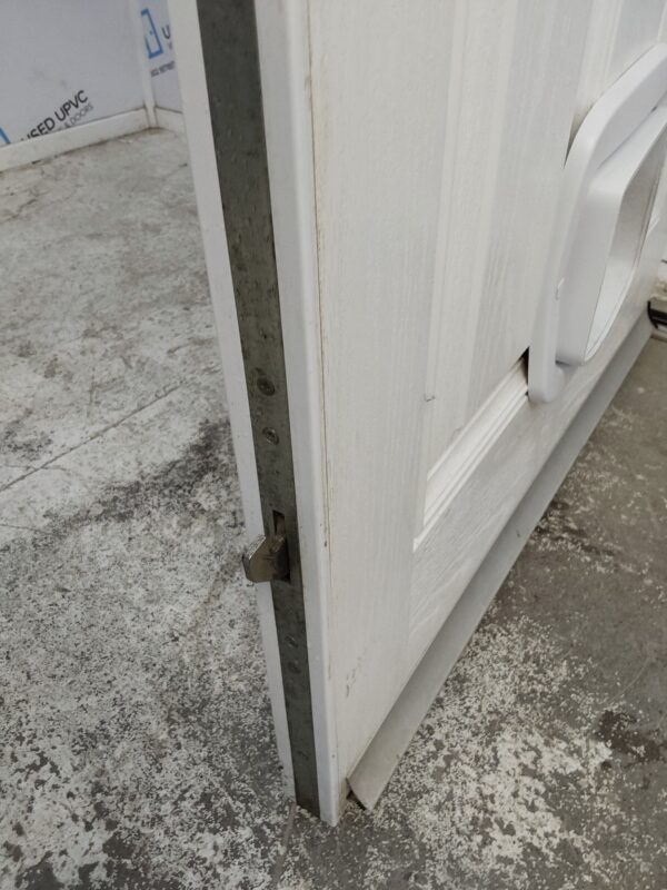 Used White Composite Back Door 880mm x 2070mm 0563 - Image 7