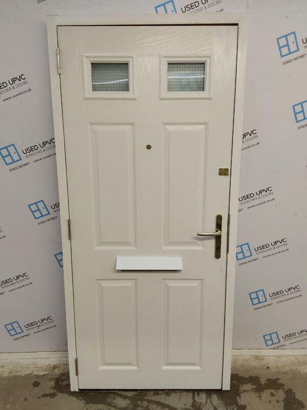 Used White Composite Front Door 910mm x 1970mm 0540 - Image 2
