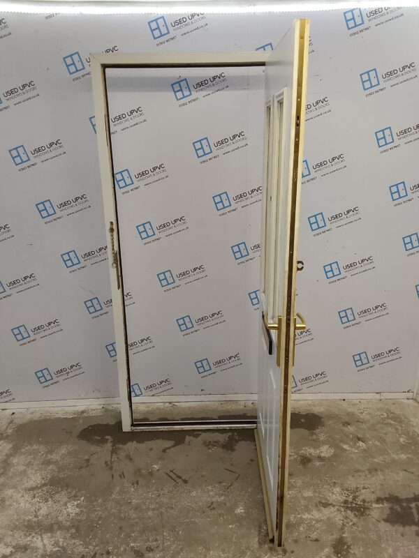Used White Composite Front Door 910mm x 2100mm 0723 - Image 3