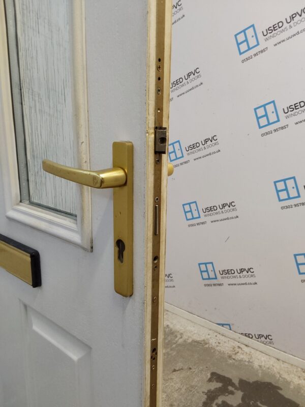 Used White Composite Front Door 910mm x 2100mm 0723 - Image 5