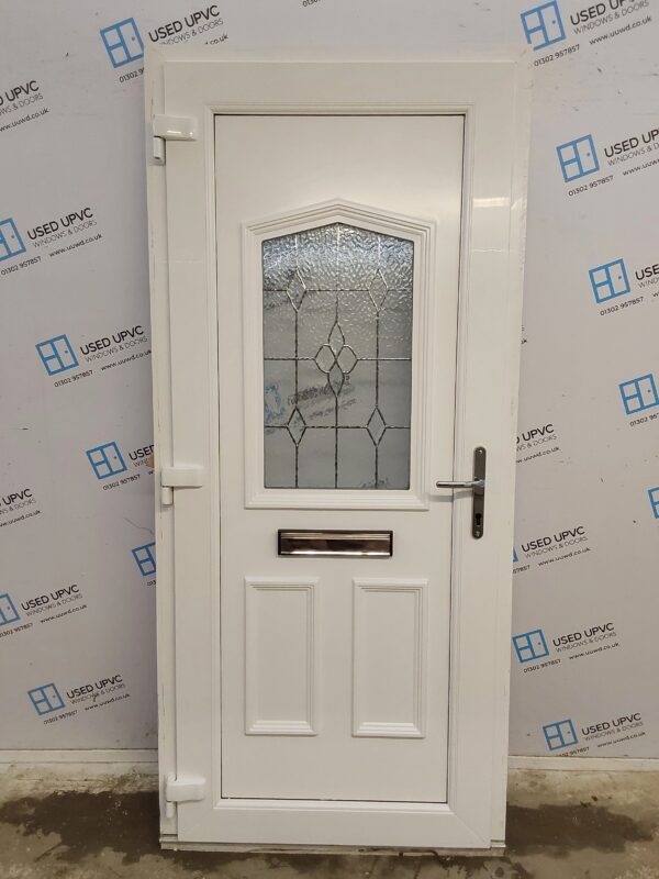Used White Upvc Front Door 945mm x 2105mm 0542 - Image 2