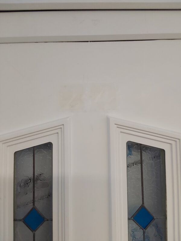 Used White Upvc Front Door 960mm x 2110mm (Reduce To 910mm) C6079 - Image 17