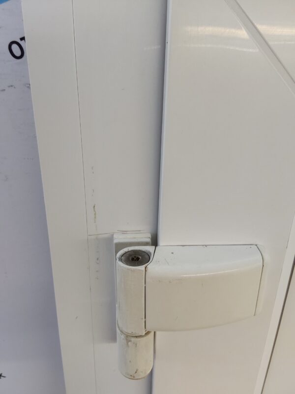 Used White Upvc Front Door 960mm x 2110mm (Reduce To 910mm) C6079 - Image 9