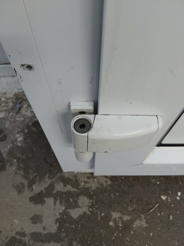 Used White Upvc Front Door 960mm x 2110mm (Reduce To 910mm) C6079 - Image 11