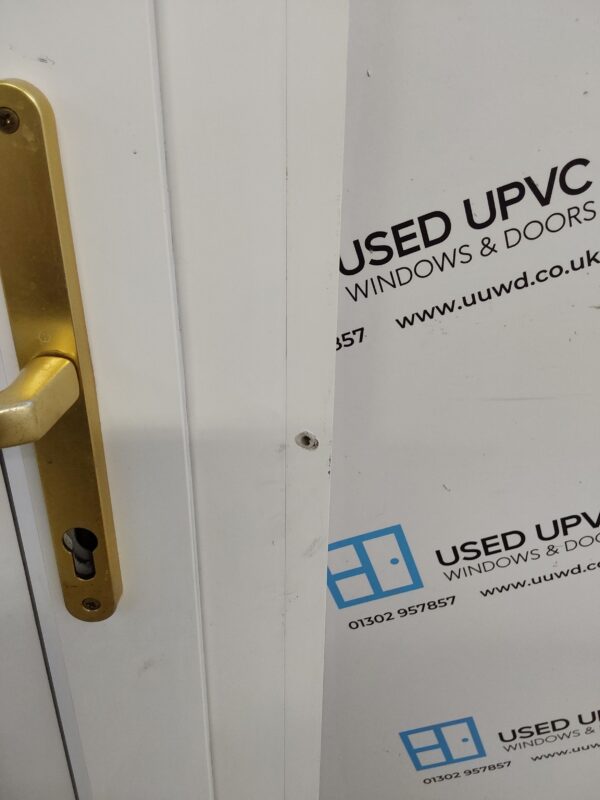 Used White Upvc Front Door 960mm x 2110mm (Reduce To 910mm) C6079 - Image 15
