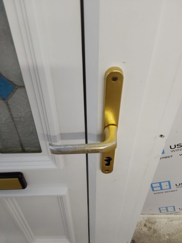 Used White Upvc Front Door 960mm x 2110mm (Reduce To 910mm) C6079 - Image 8