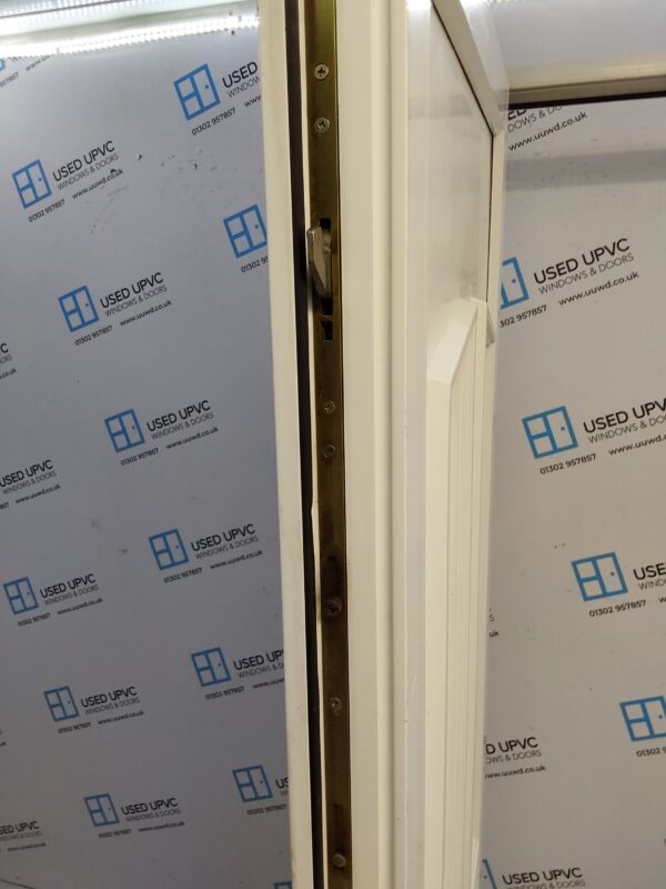 Used White Upvc Front Door 960mm x 2110mm (Reduce To 910mm) C6079 - Image 4