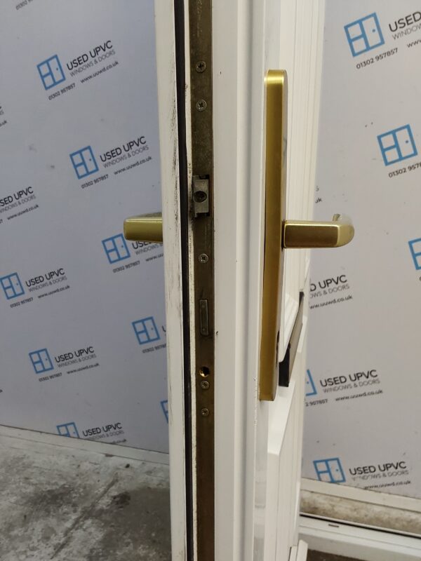 Used White Upvc Front Door 960mm x 2110mm (Reduce To 910mm) C6079 - Image 5