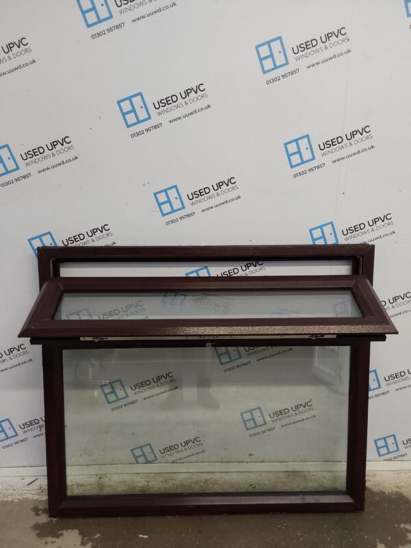 Used Rosewood Upvc Window 1220mm x 1035mm LW0140 - Image 2