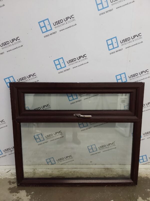 Used Rosewood Upvc Window 1220mm x 1035mm LW0140 - Image 4