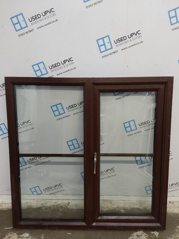 Used Woodgrain Upvc Window 1185mm x 1160mm LW0125 - Image 2