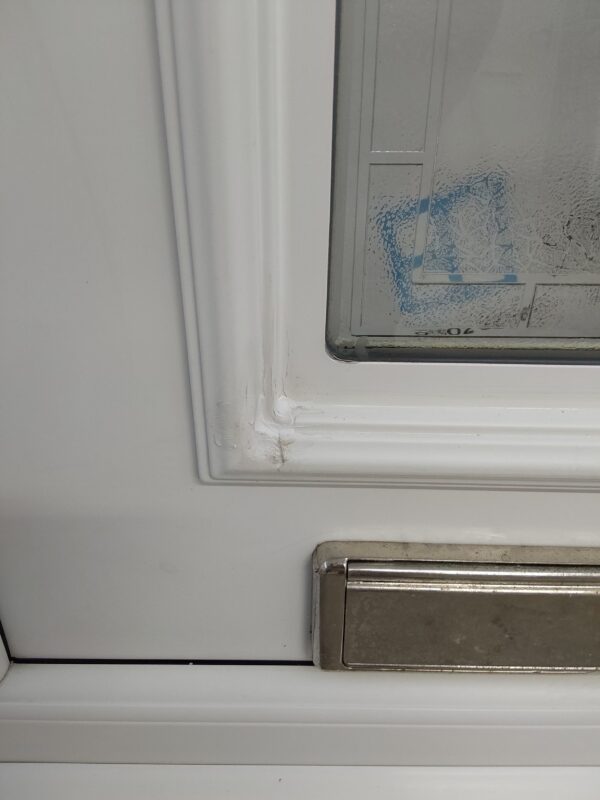 Used White Upvc Front Door 930mm x 2080mm (Reduce To 910mm) C11D02 - Image 7
