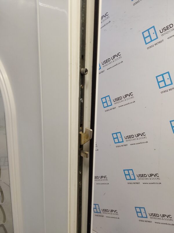 Used White Upvc Front Door 930mm x 2080mm (Reduce To 910mm) C11D02 - Image 4