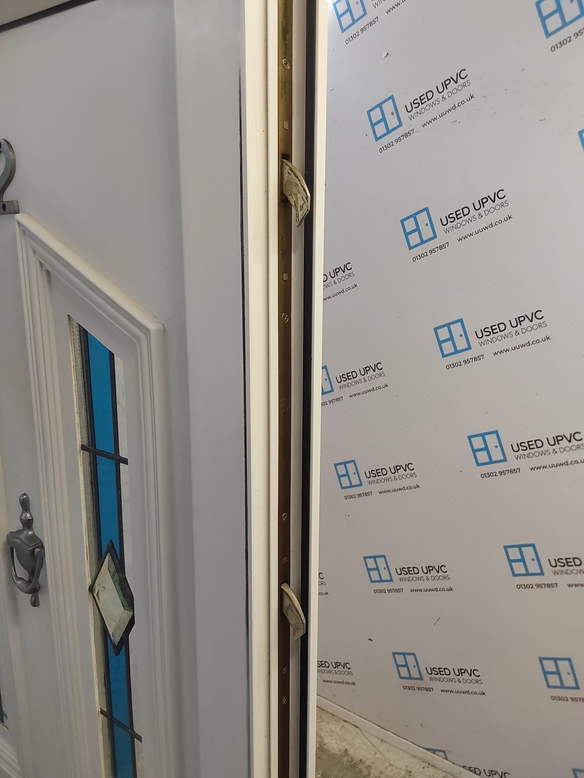 Used White Upvc Front Door 900mm x 2085mm (Reduce To 885mm x 2070mm