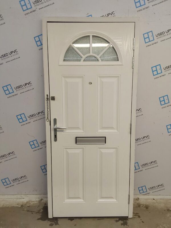 Used Black Composite Front Door 890mm x 2010mm C12D05 - Image 2