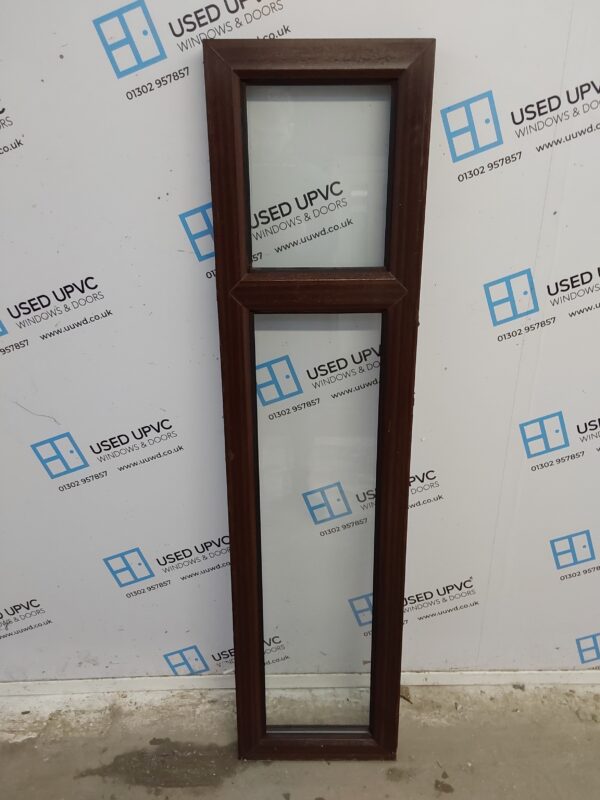 Used Woodgrain Upvc Window 370mm x 1495mm W0303