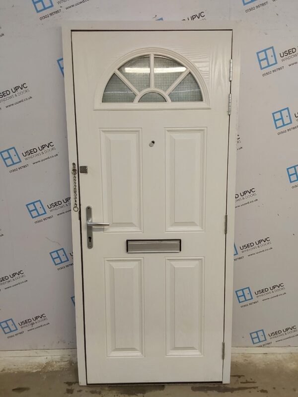 Used Black Composite Front Door 895mm x 2010mm 0419 - Image 2