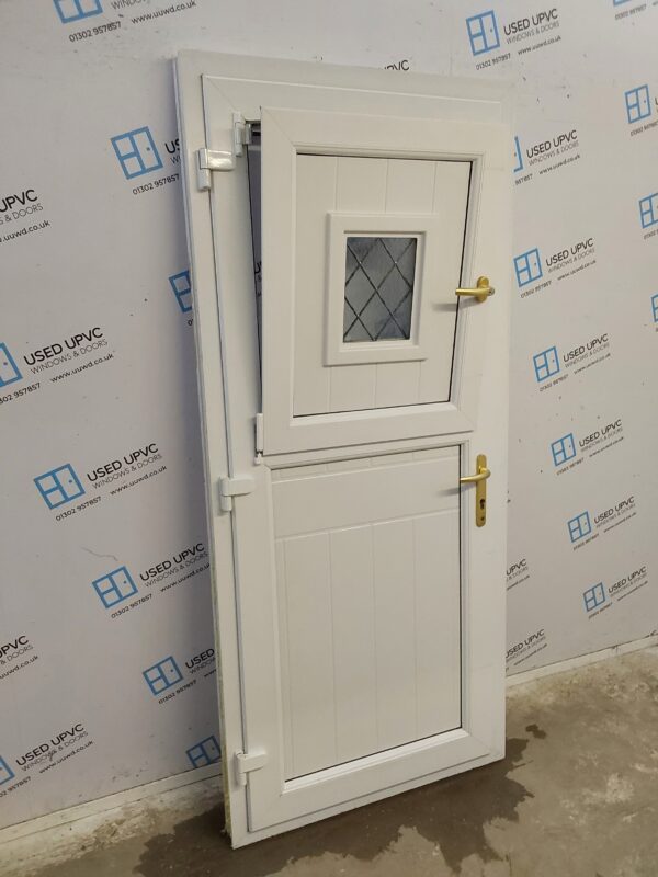 Used White Upvc Stable Back Door 905mm x 2025mm 0491 - Image 4