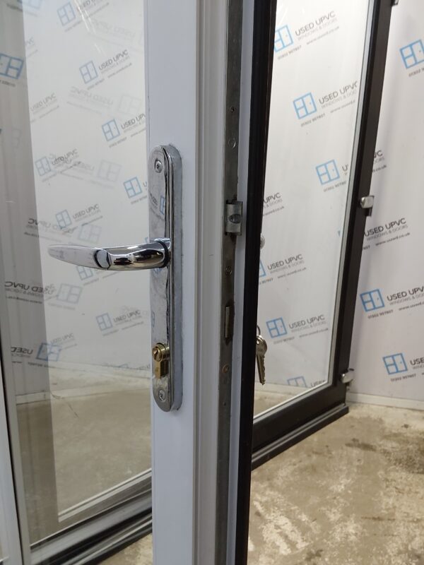 Used Black Upvc Bi-Folding Doors 3930mm x 2045mm (Reduce To 2005mm) EA19 - Image 6
