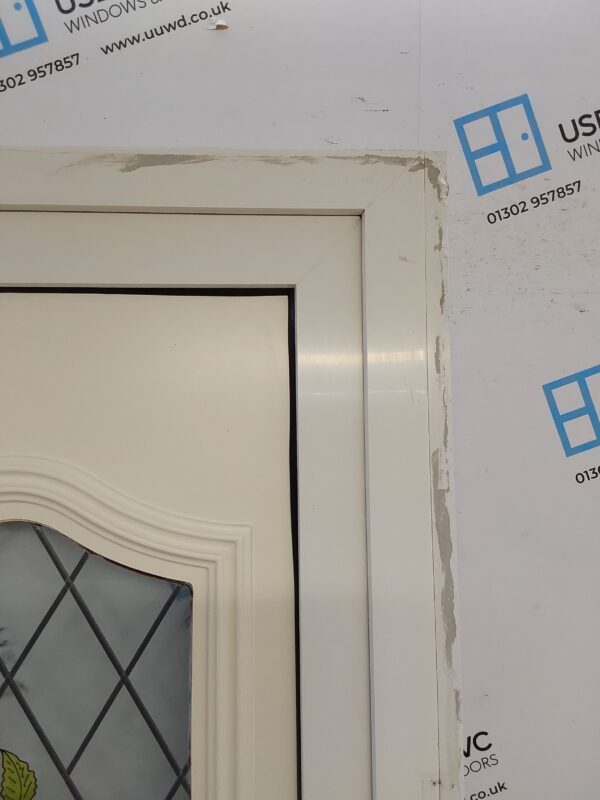 Used White Upvc Front Door 900mm x 2130mm (Reduce To 875mm) 0138 - Image 9