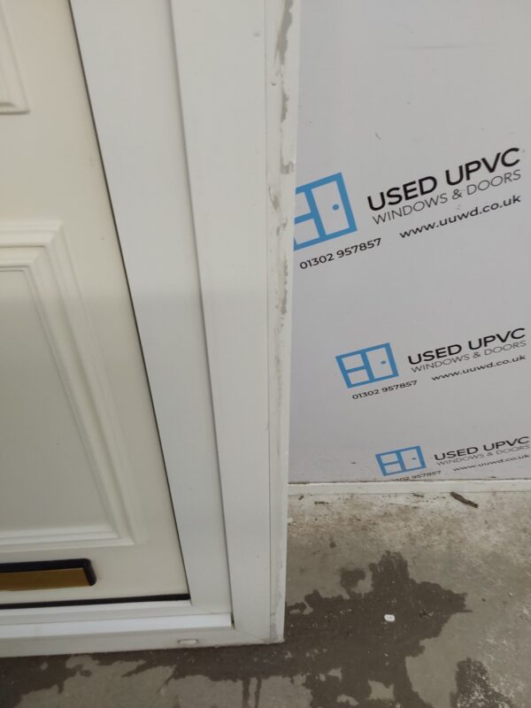 Used White Upvc Front Door 900mm x 2130mm (Reduce To 875mm) 0138 - Image 10
