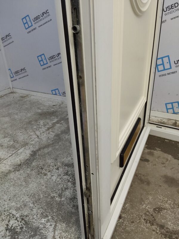 Used White Upvc Front Door 900mm x 2130mm (Reduce To 875mm) 0138 - Image 6