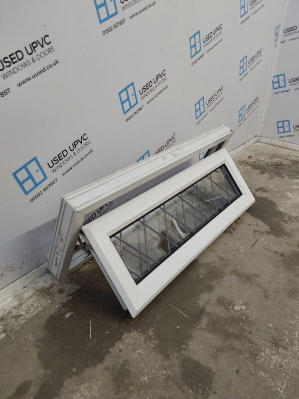 Used White Upvc Window 1050mm x 385mm W0281 - Image 4