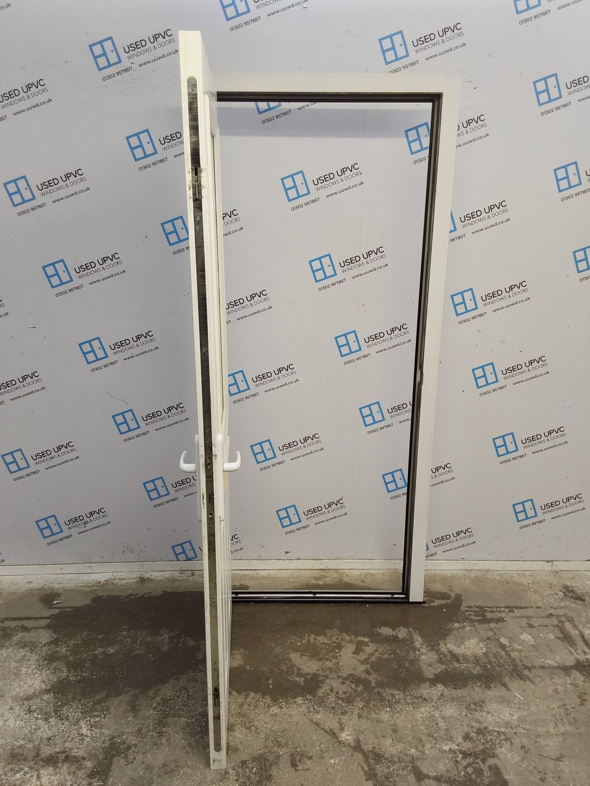 Used White Composite Front Door 895mm x 2000mm 0354 Used UPVC Windows