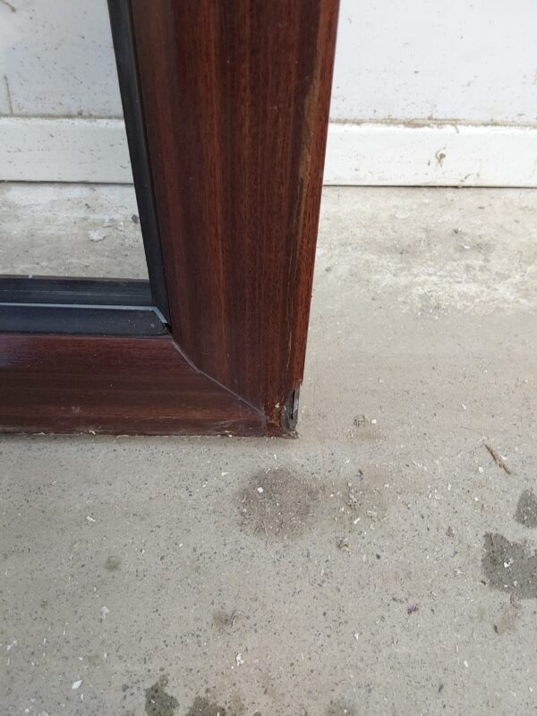 Used Woodgrain Upvc Window 370mm x 1495mm W0303 - Image 3