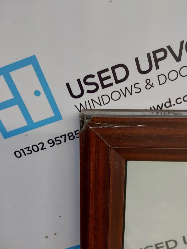 Used Woodgrain Upvc Window 370mm x 1495mm W0303 - Image 4