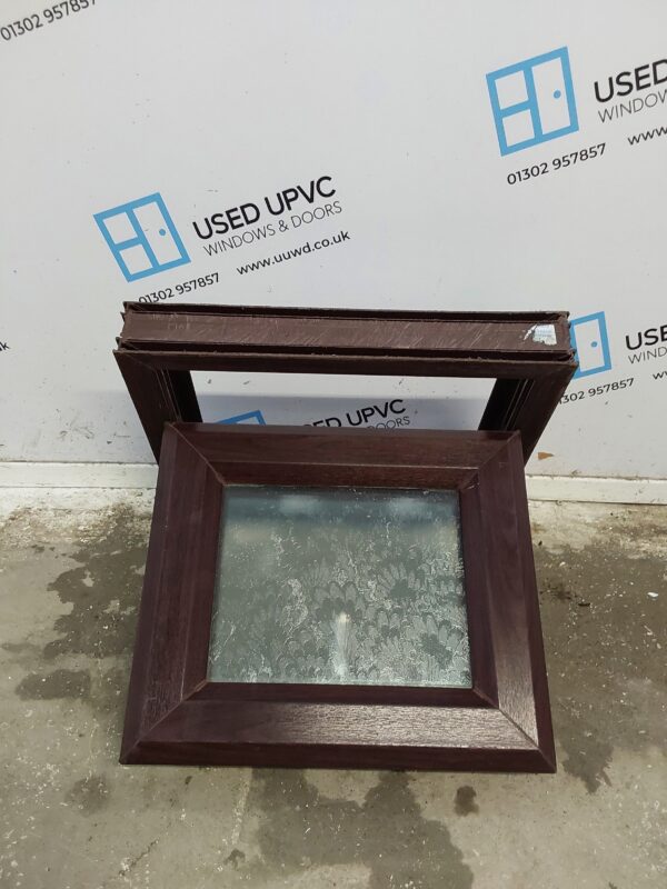 Used Rosewood Upvc Window 480mm x 405mm W0504 - Image 4