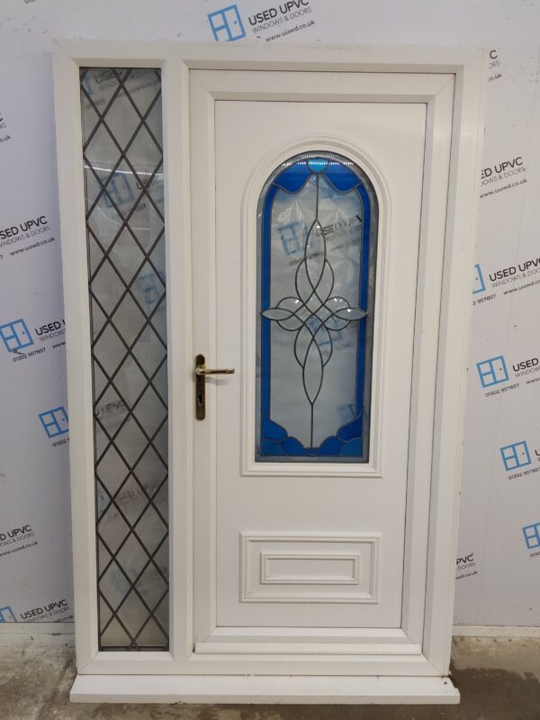 Used White Upvc Back Door And Side Panel 1270mm x 2050mm (reduce to 1250mm) DS016