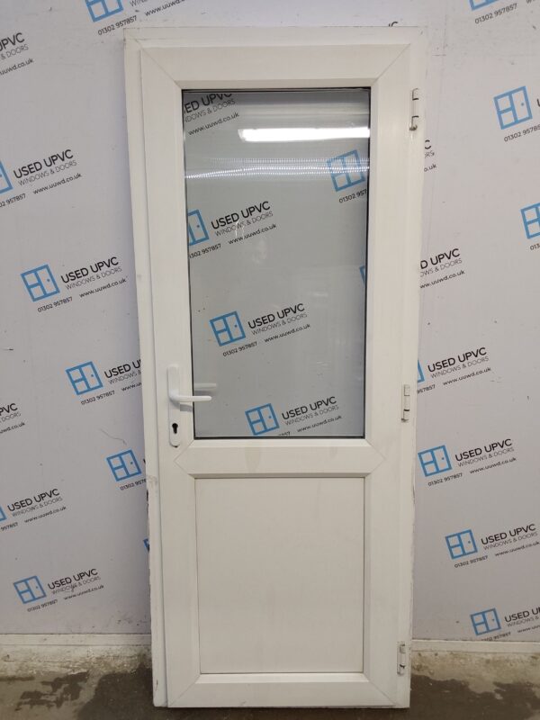 Used White Upvc Back Door (outwards opening) 820mm x 2030mm C12D44
