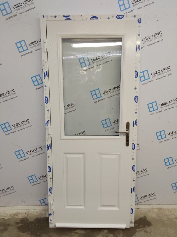 Brand New White Composite Back Door 885mm x 2060mm ND54