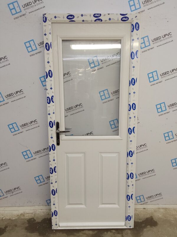 Brand New White Composite Back Door 850mm x 2070mm (Reduce To 835mm) C1ND38