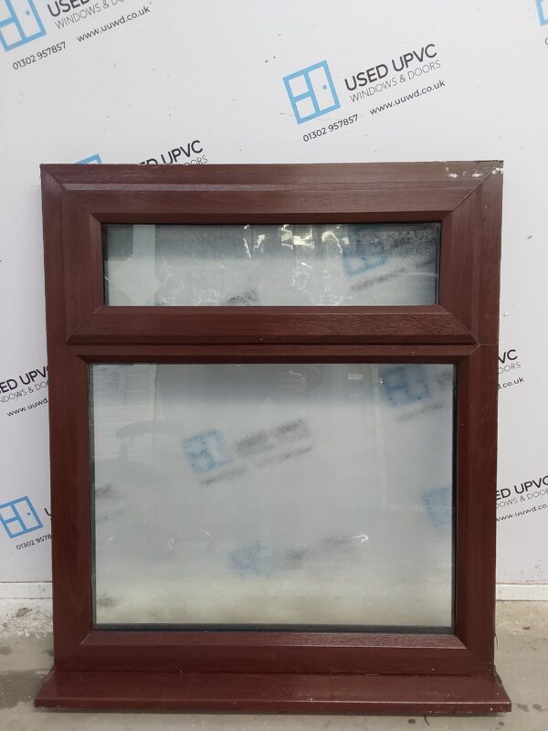 Used Rosewood Upvc Window 910mm x 1070mm LW0115