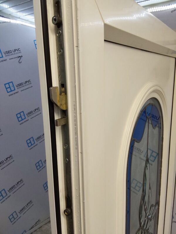 Used White Upvc Back Door And Side Panel 1270mm x 2050mm (reduce to 1250mm) DS016 - Image 4