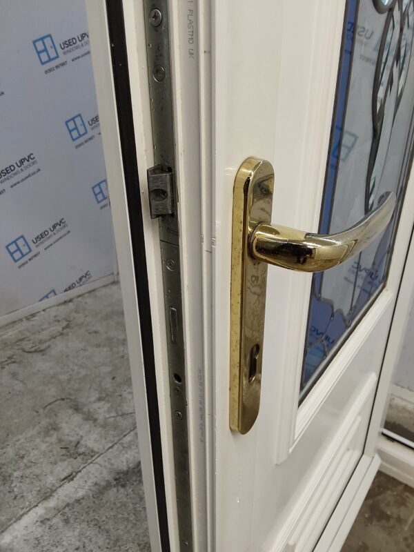 Used White Upvc Back Door And Side Panel 1270mm x 2050mm (reduce to 1250mm) DS016 - Image 5