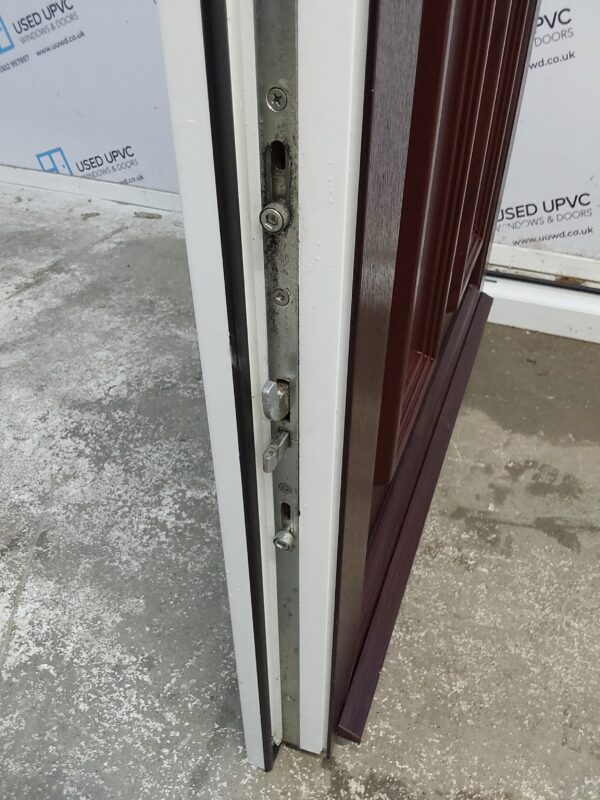 Used Rosewood Upvc Front Door 940mm x 2060mm 0245 - Image 6