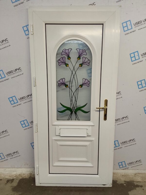 Used White Upvc Front Door 930mm x 2025mm C11D55 - Image 2