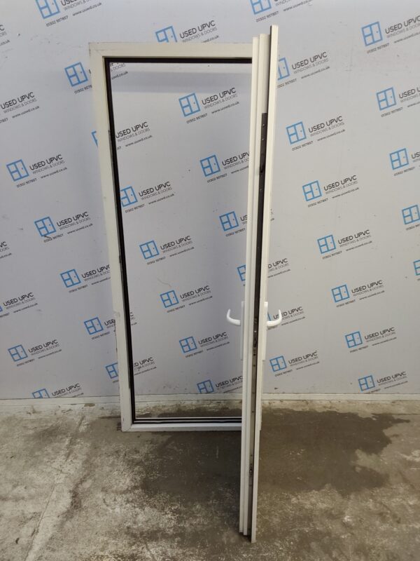 Used White Upvc Back Door (outwards opening) 820mm x 2030mm C12D44 - Image 3