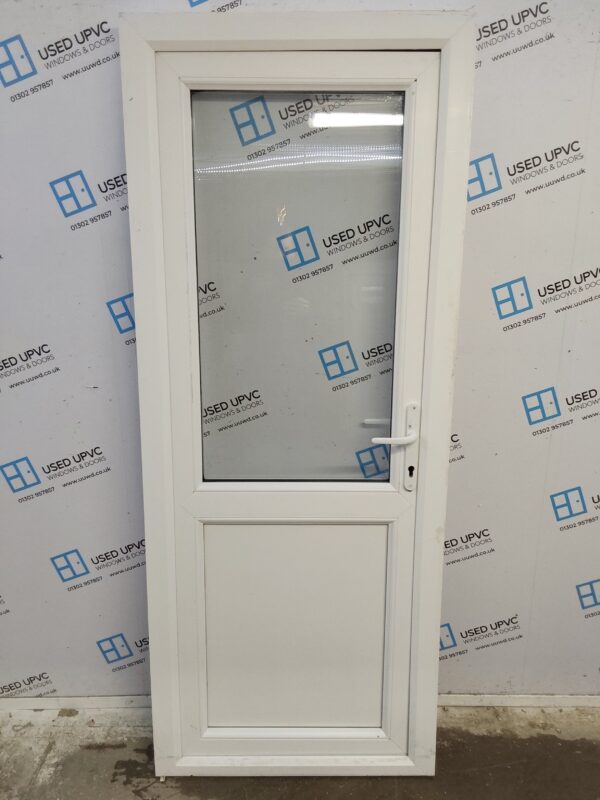 Used White Upvc Back Door (outwards opening) 820mm x 2030mm C12D44 - Image 2