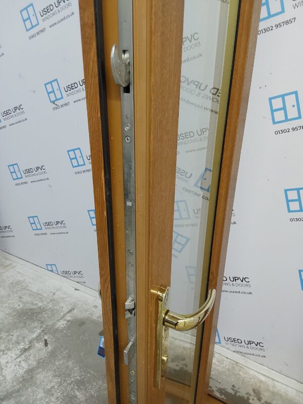 Used Oak Upvc French Doors 1120mm x 2145mm (reduce to 2125mm) EA2 - Image 6