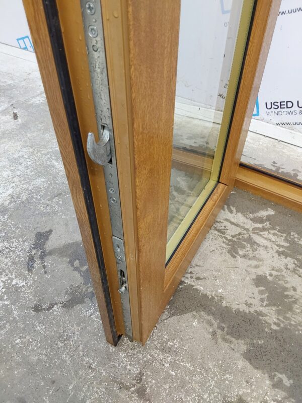 Used Oak Upvc French Doors 1120mm x 2145mm (reduce to 2125mm) EA2 - Image 7