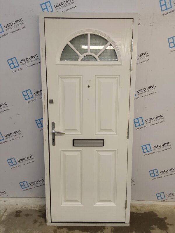 Used Black Composite Front Door 860mm x 2080mm C12D72 - Image 2