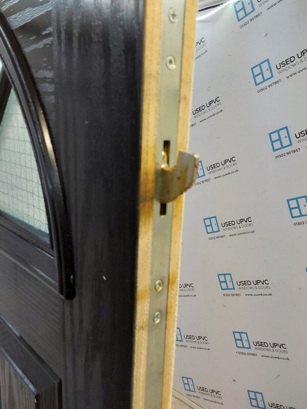 Used Black Composite Front Door 860mm x 2080mm C12D72 - Image 5