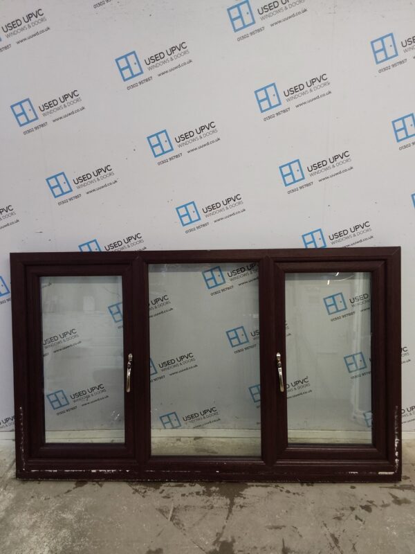 Used Rosewood Upvc Window 1755mm x 1050mm LW0008 - Image 2